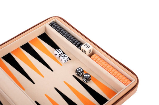 Backgammon Pequeño Beige