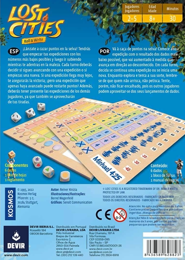 Lost Cities Roll & Write