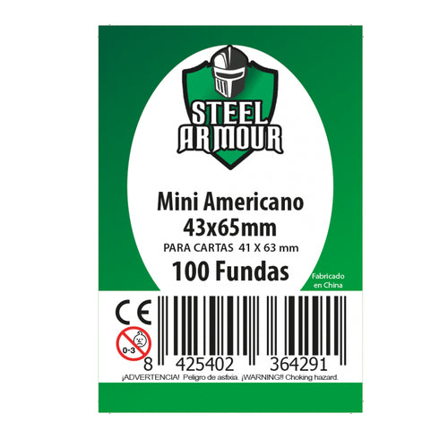Fundas Steel Armour Mini Americano 41 x 63 mm 100 unidades
