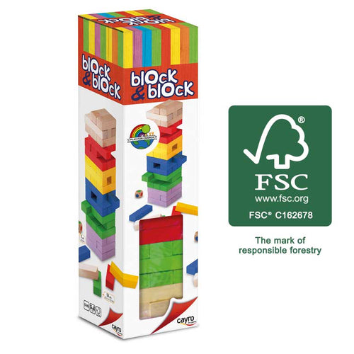 Jenga colores Block & Block