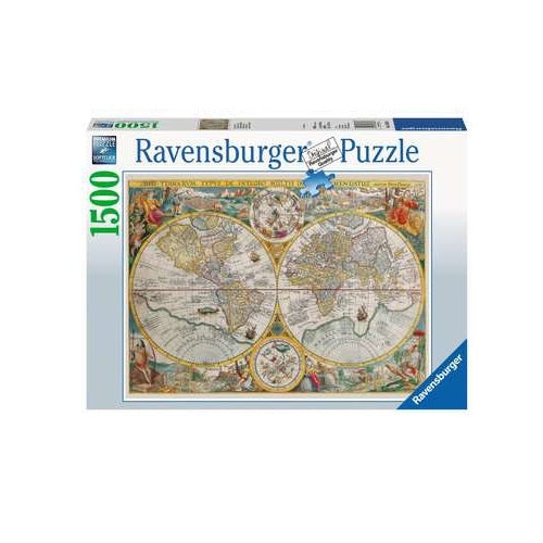 Puzzle 1500 piezas Mapa del mundo 1594