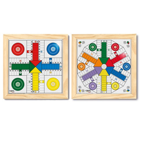 Tablero Parchís 4 y 6 Marco de Madera