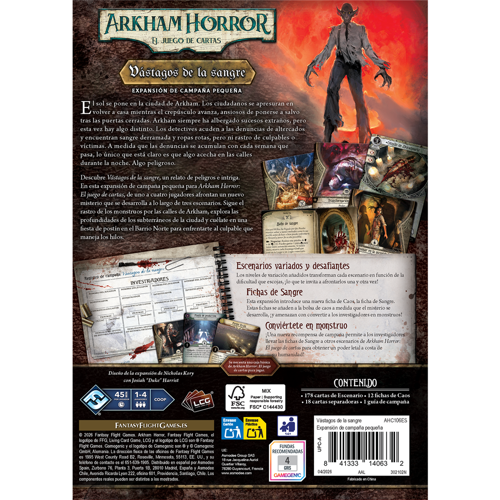 Arkham Horror: Vástagos de la Sangre