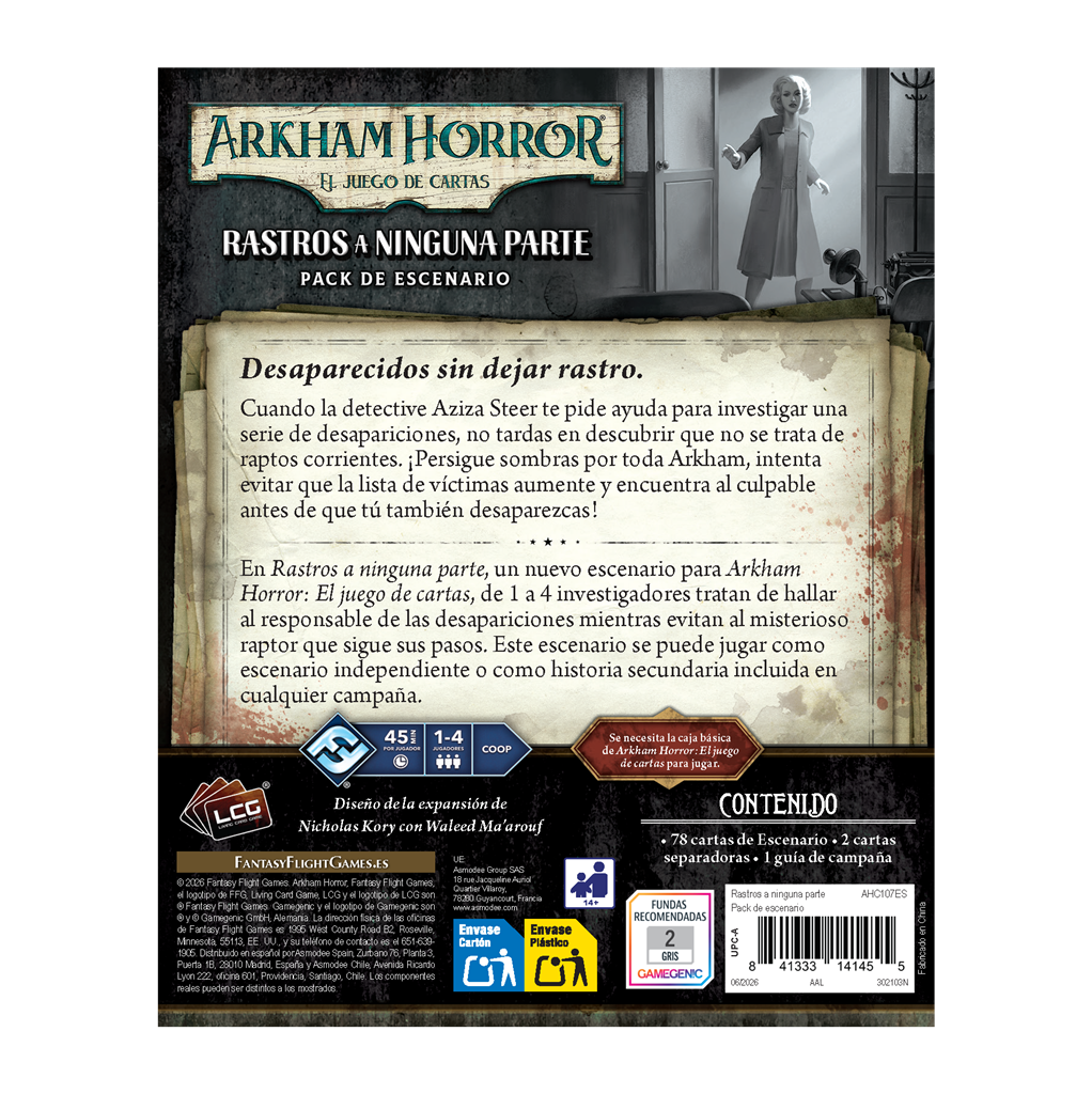 Arkham Horror: Rastros a Ninguna Parte