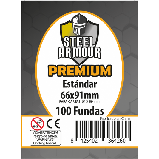 Fundas Steel Armour Estándar Premium 63.5 x 88 mm 100 unidades