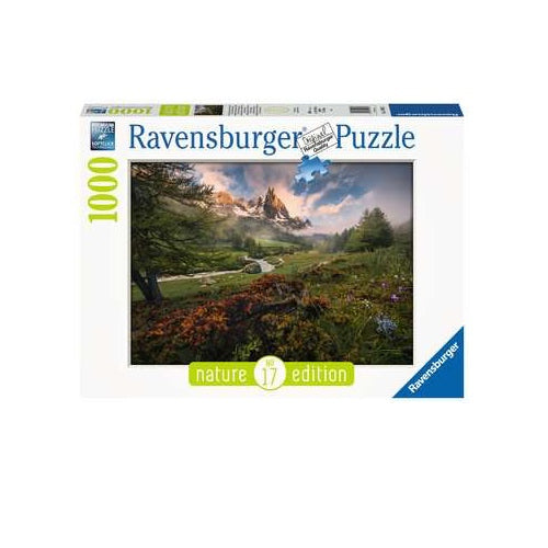 Puzzle 1000 piezas Atmosfera pintoresca en la Vallée de la Clarée, Alpes franceses