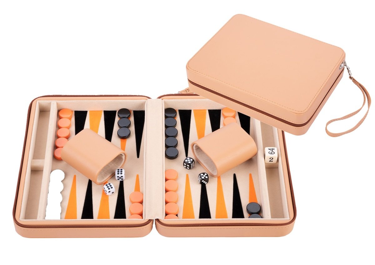 Backgammon Pequeño Beige