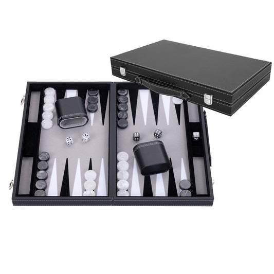 Backgammon Maletín Gris