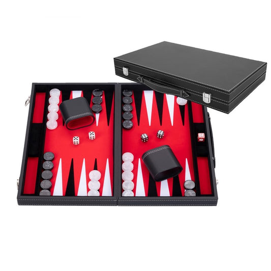Backgammon Maletín Rojo
