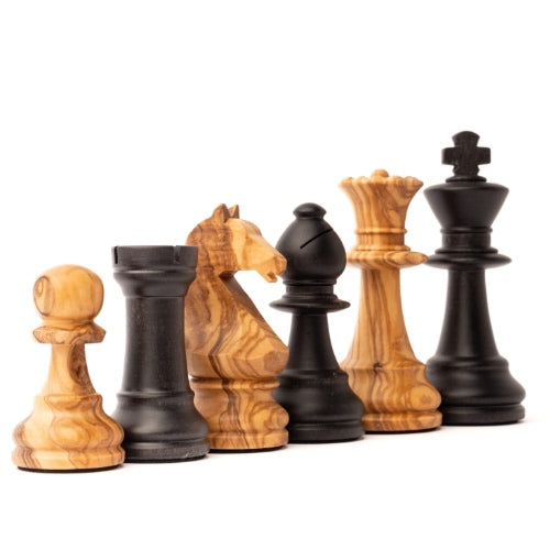Piezas de ajedrez Staunton Europa nº6 en madera de OLIVO