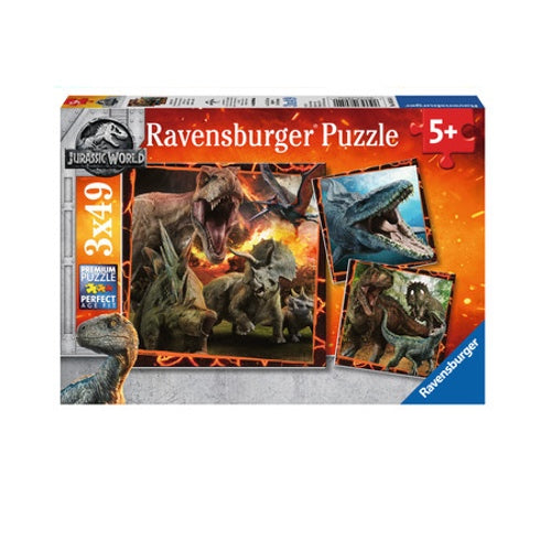 Puzzle 3x49 piezas Jurassic World