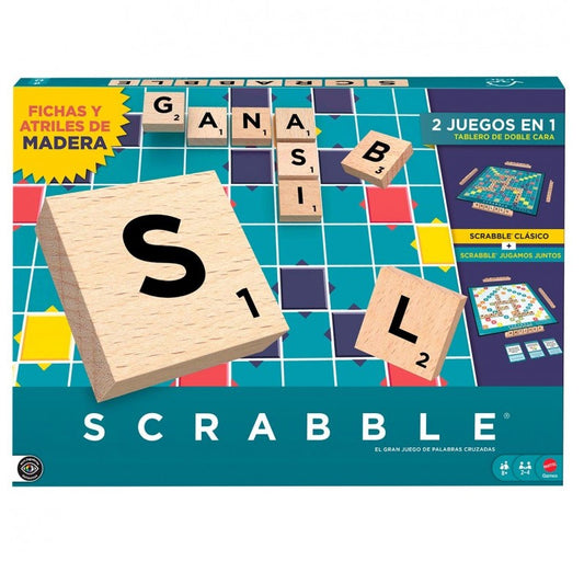 Scrabble con Fichas de Madera