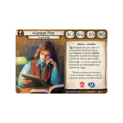 Arkham Horror: Carolyn Fern Mazo de Investigador