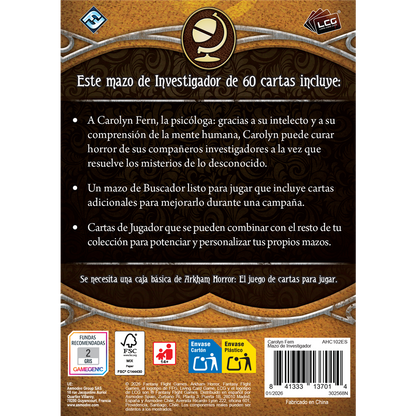 Arkham Horror: Carolyn Fern Mazo de Investigador