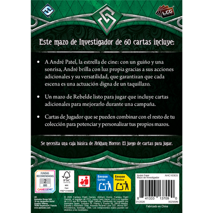 Arkham Horror: André Patel Mazo de Investigador