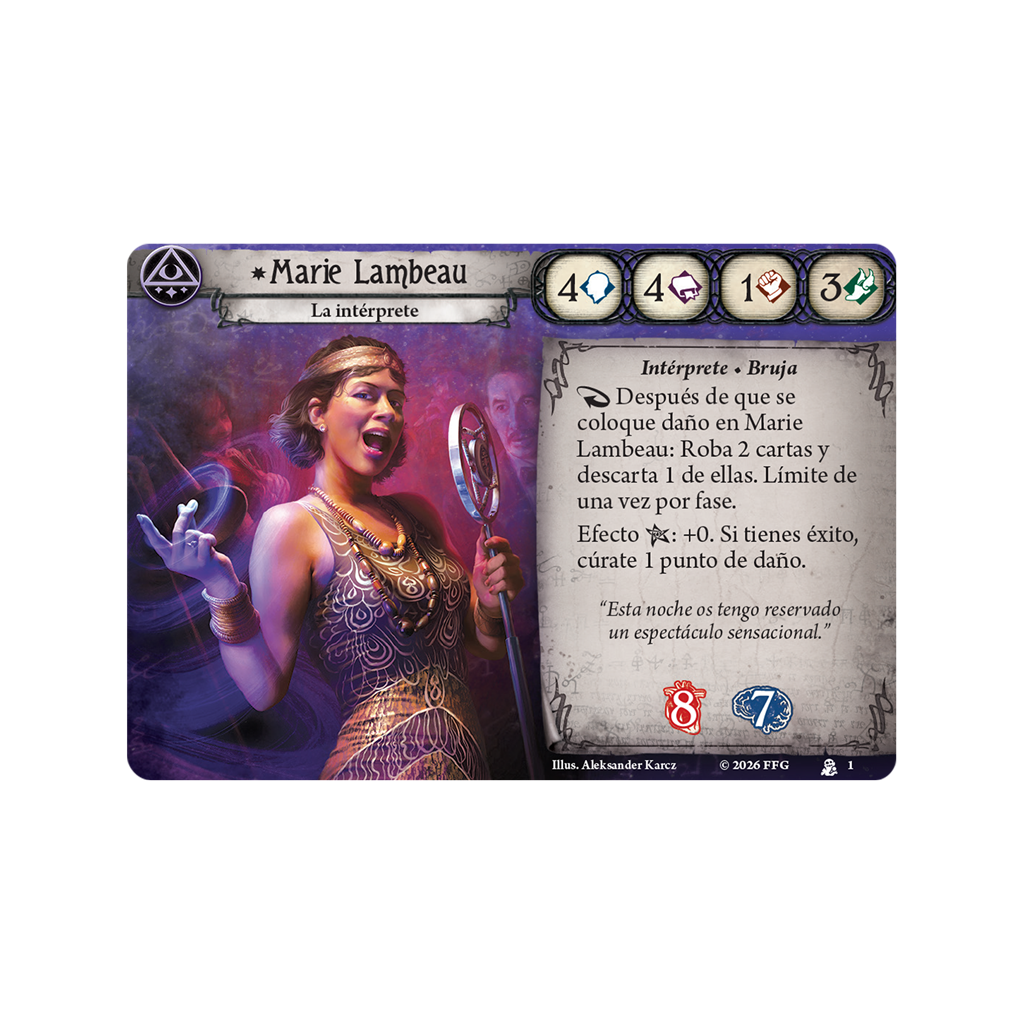 Arkham Horror: Marie Lambeau Mazo de Investigador