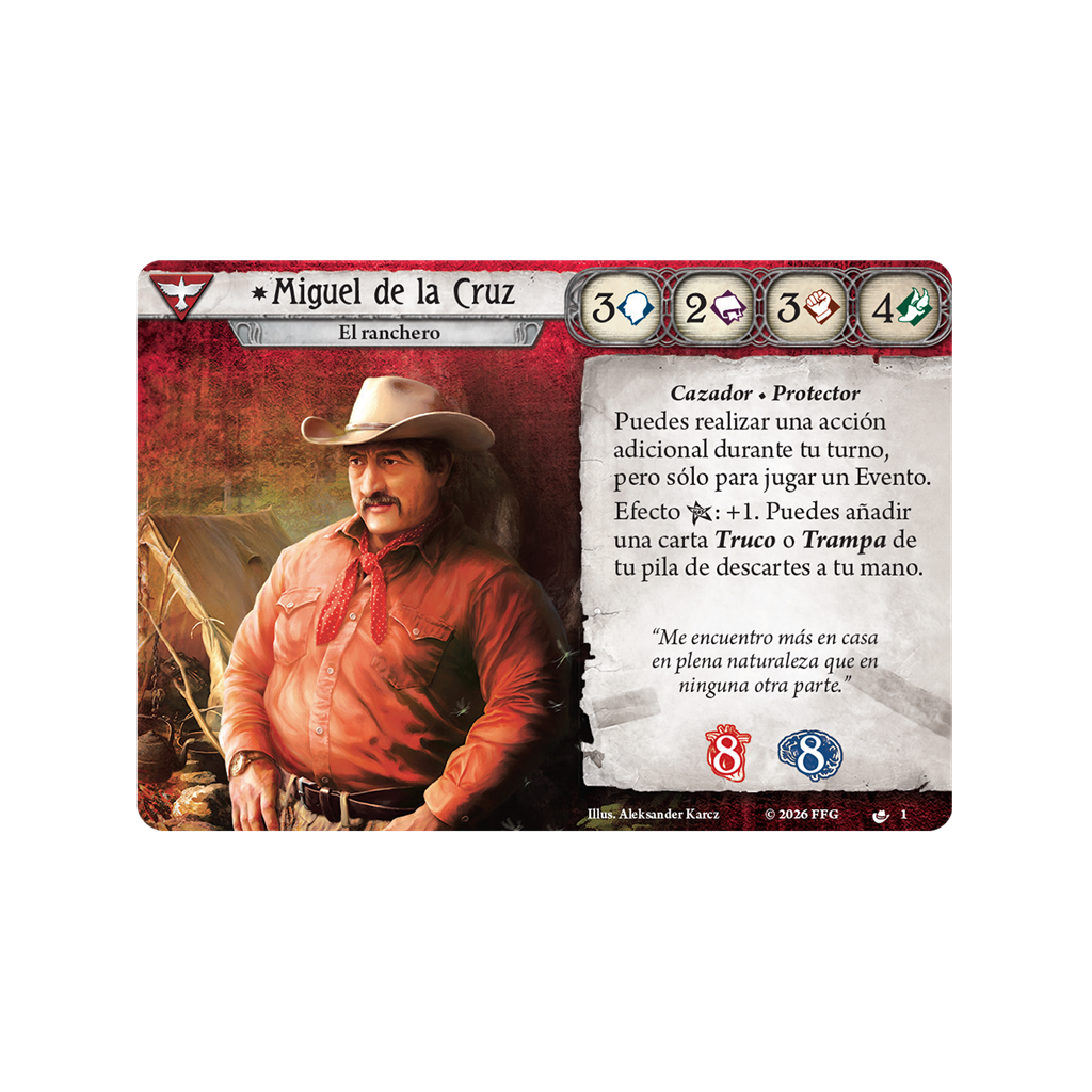 Arkham Horror: Miguel de la Cruz Mazo de Investigador