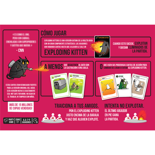 Exploding Kittens NSFW +17 Años