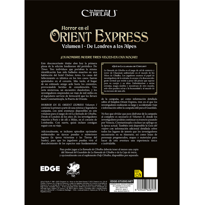 La Llamada de Cthulhu: Horror en el Orient Express Volumen 1